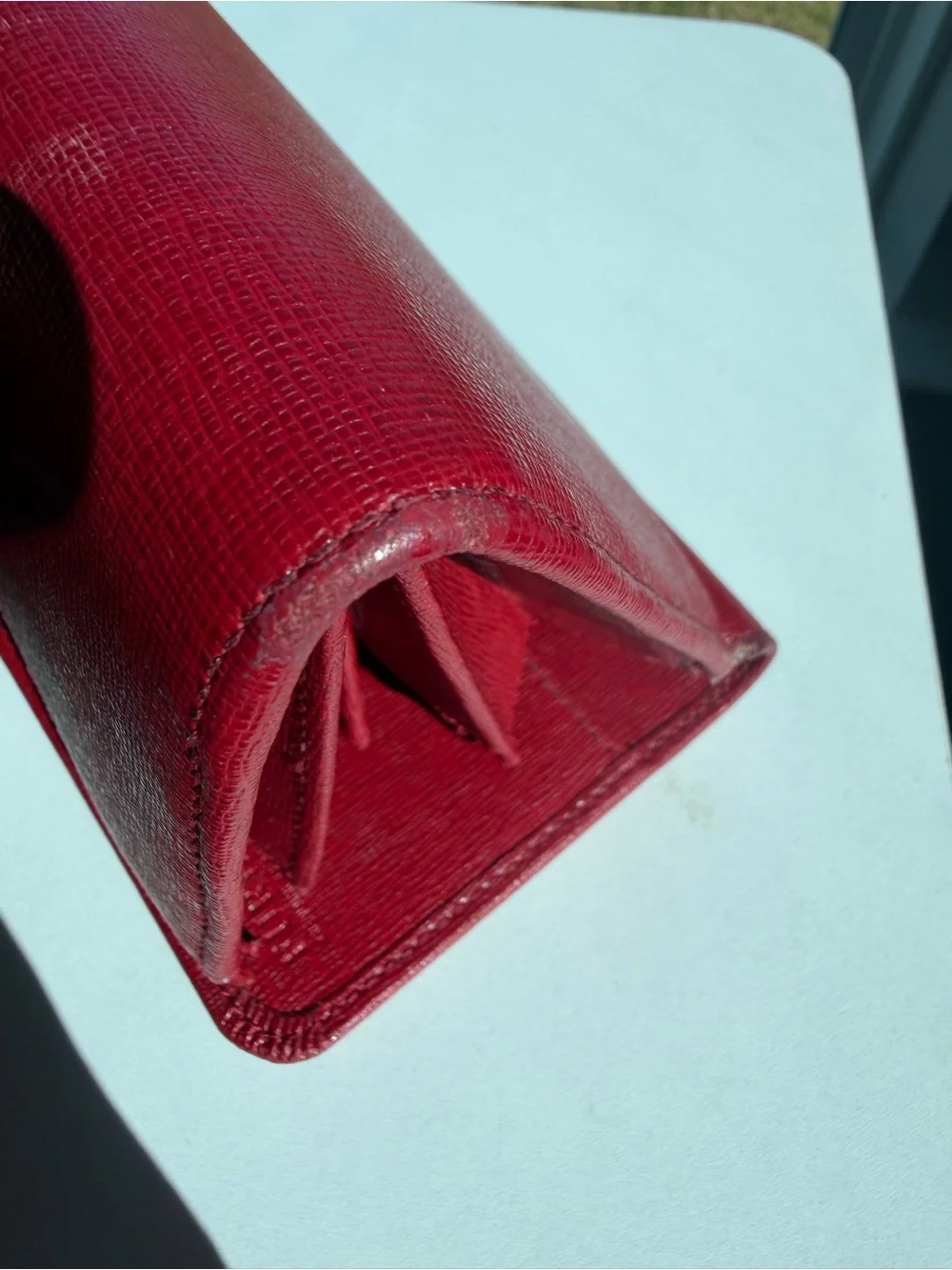 Furla structured clutch